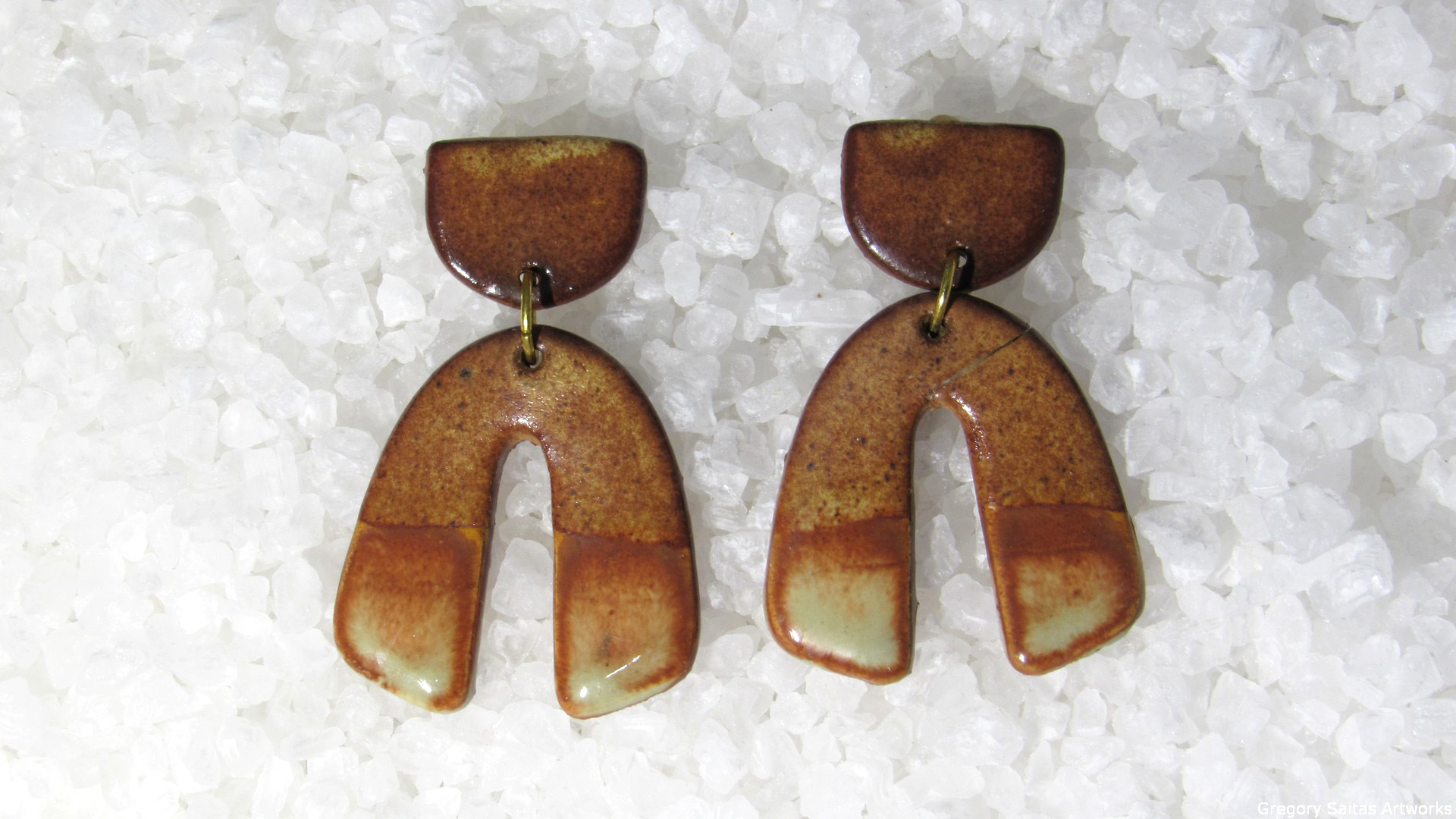 Golden Nuts series earings