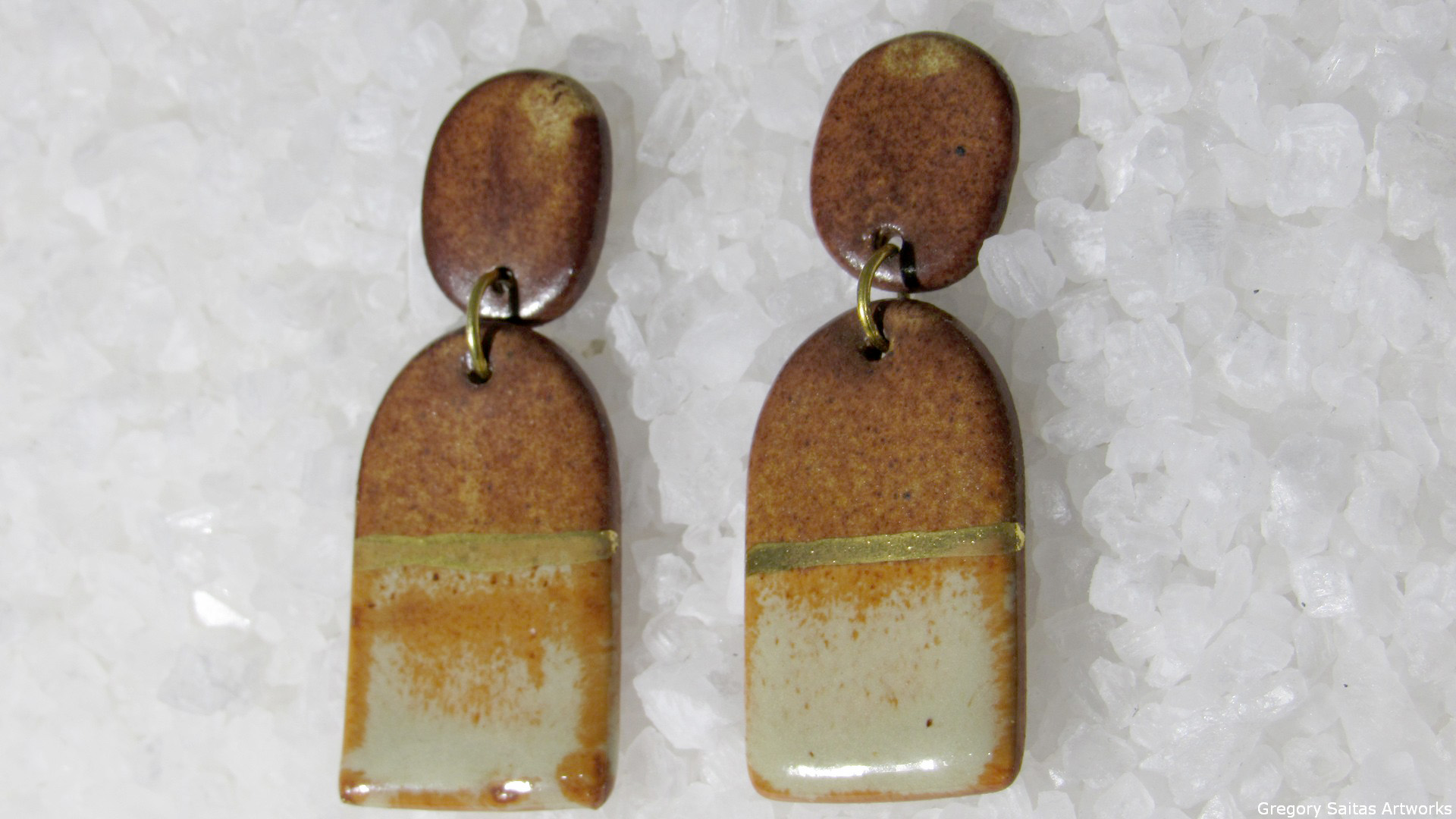 Golden Nuts series earings